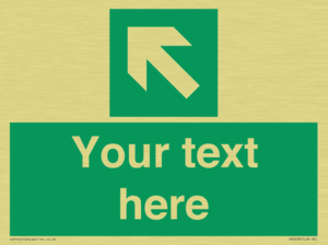 Custom Arrow Top Left Sign